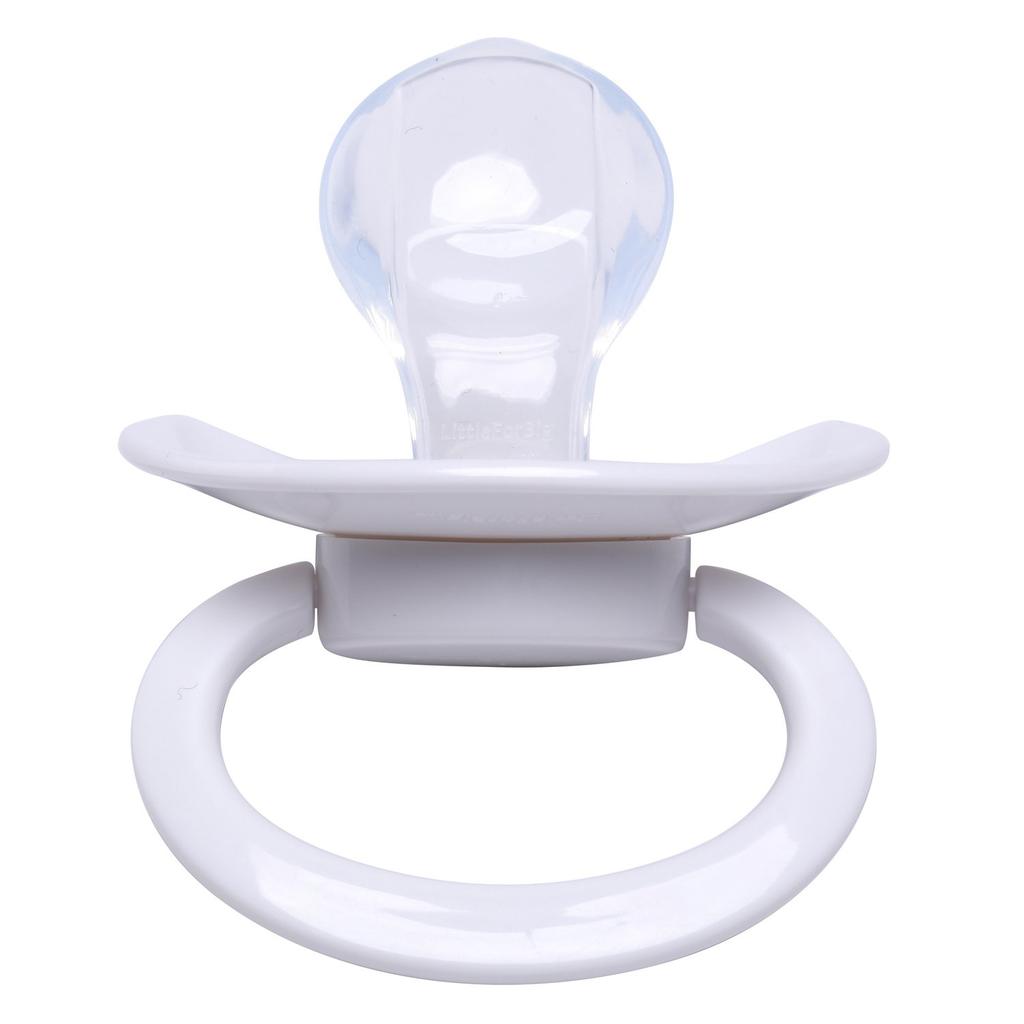LittleForBig Adult Pacifier [Reproduces Mom's Nipple] 3-Color Set: White, Green, and Black