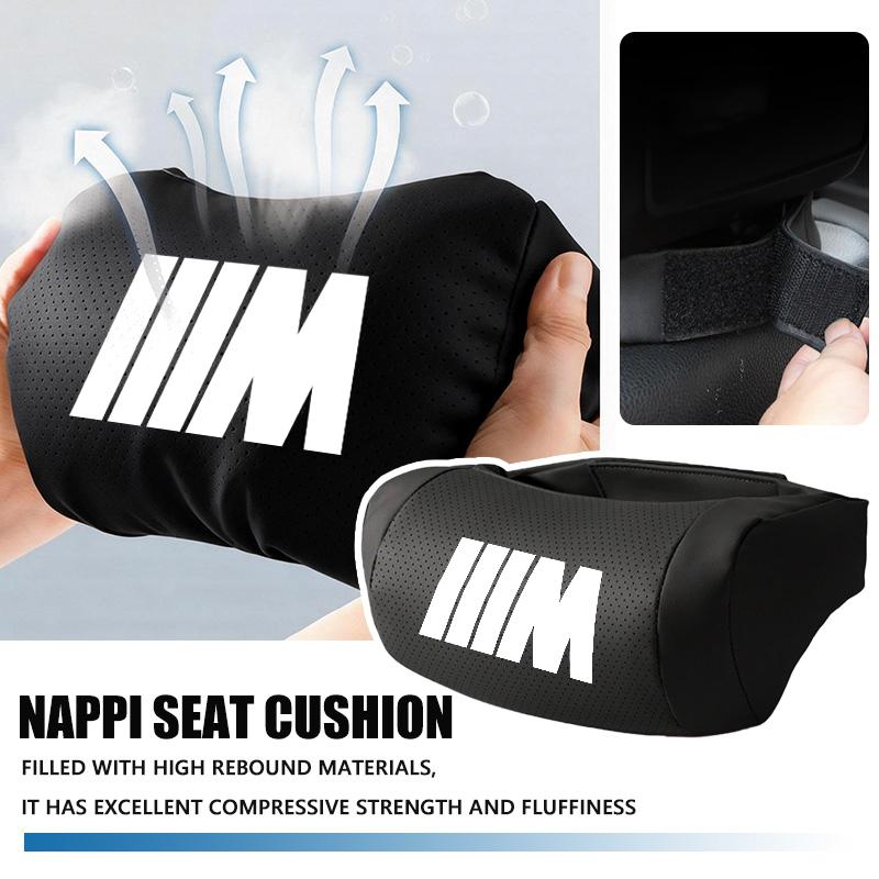 OOYR4 Car Seat Headrest Relax Pillow Hed And Neck Rest Cushion Protector For BMW M F10 F20 F30 F40 F15 F25 F26 F31 F49 E62 E83 E84