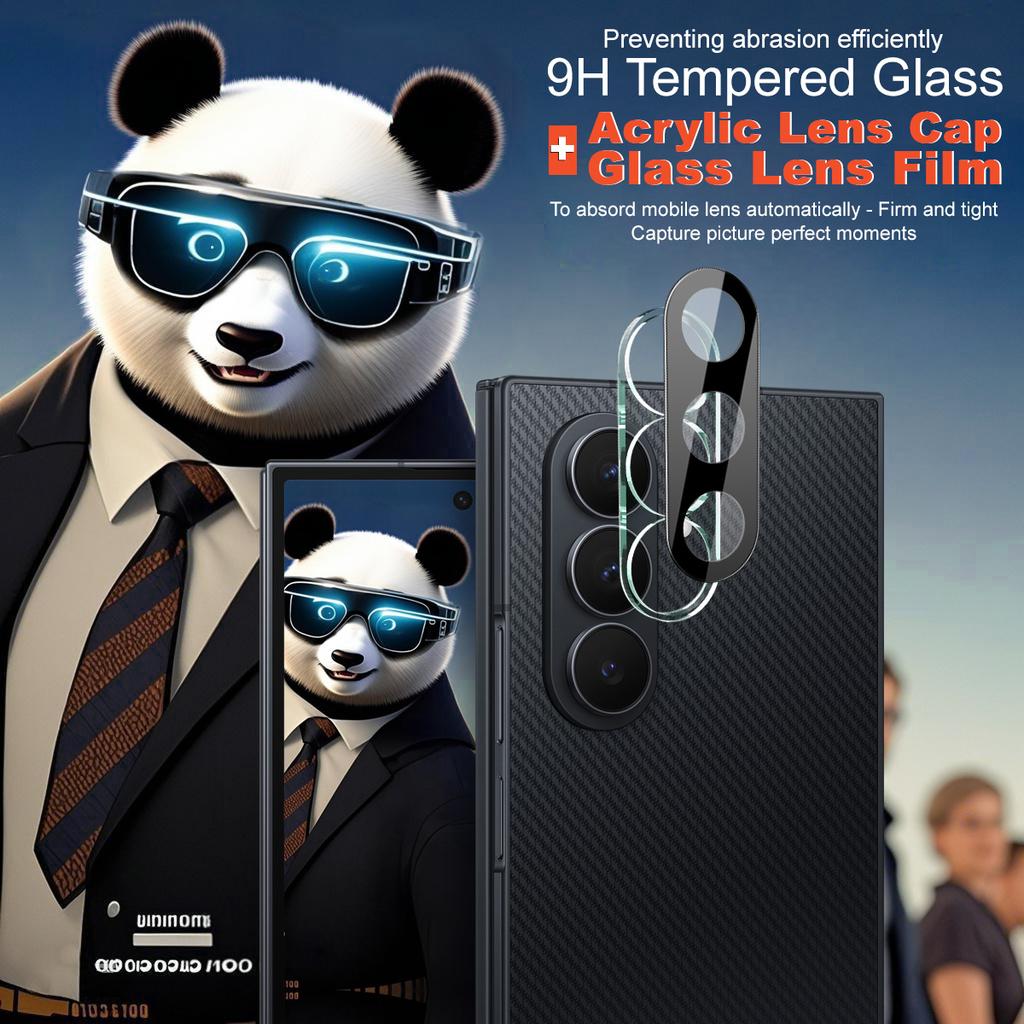 Для Samsung Galaxy Z TriFold 5G Стекло IMAK Высокой Четкости Интегрированная Стеклянная Пленка для Объектива Черная Версия