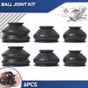 6x Universal Ball Joint Turn Rods Rubber Boot Dust Cover Replacement Control Arm Protector Car Suspension Steering Accessories
