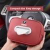 Car Tissue Box Leather Tissue Storage Bag For BMW E46 E60 E90 E39 E87 E36 E92 E70 E91 X3 X5 X1 X2 X4 X6 X7 E28 Keychain