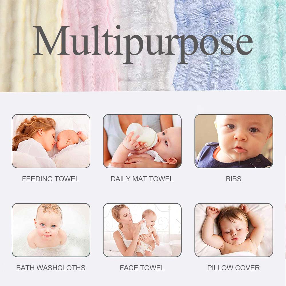 5 шт. гидрофильные салфетки, детское полотенце, муслиновая ткань, хлопчатобумажная марля, моющиеся салфетки для протирания лица и рук, подарки для новорожденных детей