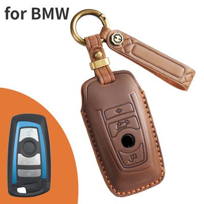 Кожаный чехол для ключа автомобиля, чехол-брелок, аксессуары для BMW 3 серии F30 F10 F18 F22 F01 X3 X4 F06 F02 M3 M5, держатель для ключей, сумка