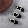 Luxury Zircon Rhinestone Girls Hair Clip Korean Style Hairpin Sweet Barrettes Velvet Duckbill Clip