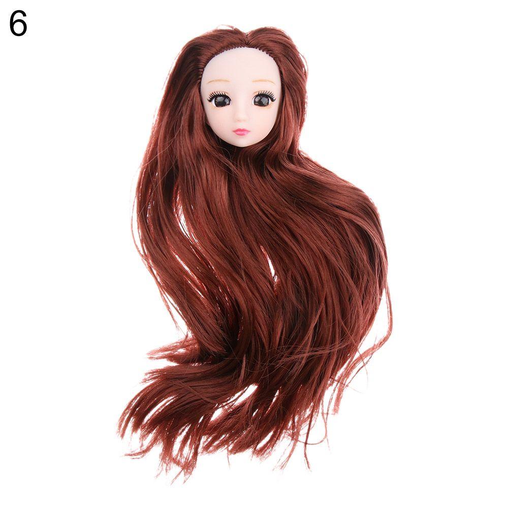 Игрушки Длинные прически 1/6 BJD Кукольная голова DIY Головной убор 30 Кукольные суставы Древние Кукольные аксессуары