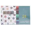 Woodless Colored Pencil Set Portable Multifunctional Oil Based Pigment 24 Colored Woodless Pencil