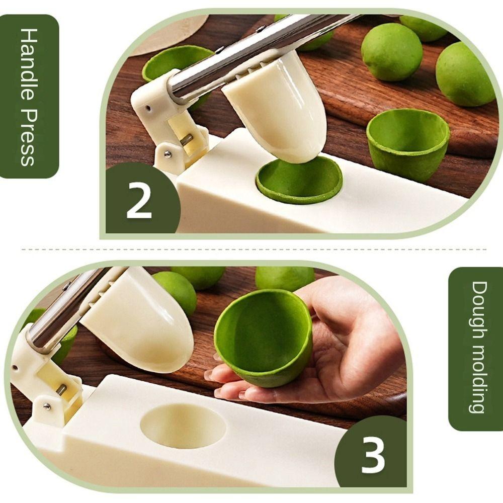 Oval Sweet Green Rice Balls Skin Molds Hand Press Dough Press Maker Party
