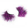 Women Beauty Creativity Drama stage makeup Exaggerate Bushy Spot Fake eyelashes Feather