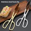 Stainless Steel Food Tong Slotted Long Handle Multifunctional Cake Bread Dessert