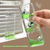 Charming Panda Liquid Motion Bubbler 2 Minute Transparent Acrylic Timer with 3D Pandas, Colorful Flowers Butterflies Ideal Gift for Birthday