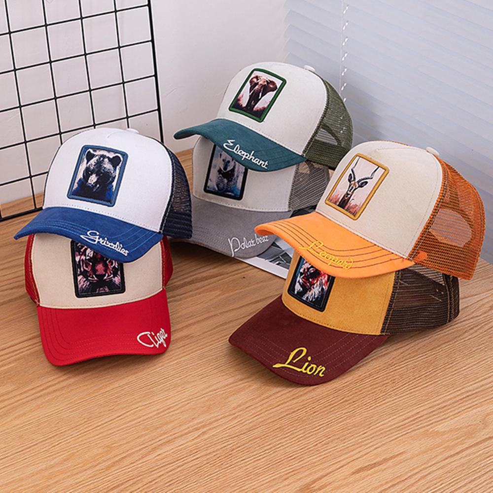 Унисекс модная кепка дальнобойщика с анималистичным узором, замшевая кепка, летняя бейсболка для отдыха на открытом воздухе для мужчин и женщин
