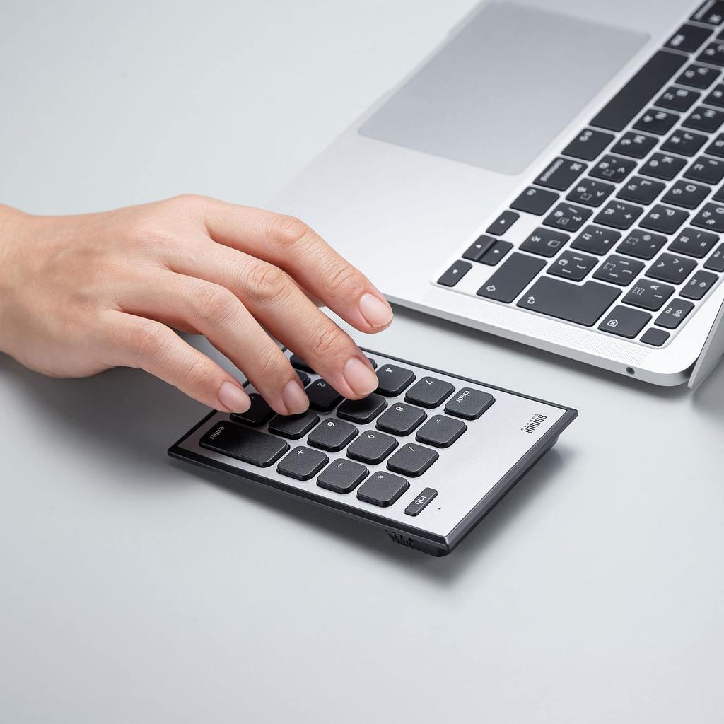 Sanwa Supply NT-MBT23BK Bluetooth Numeric Keypad for Mac