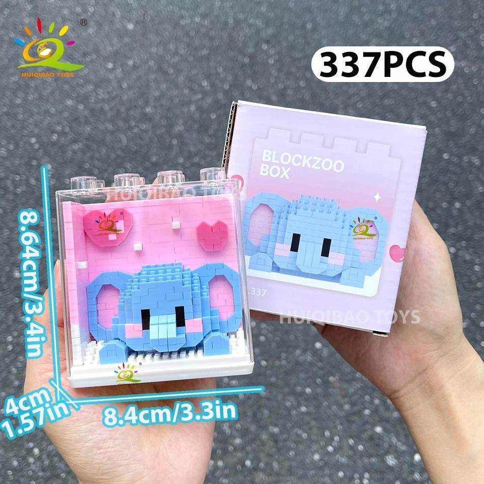 HUIQIBAO Детская мини-елка Санта-Клаус Модель Микро-кирпичики Конструктор Город DIY ZOO Животные Витрины Игрушки Подарок