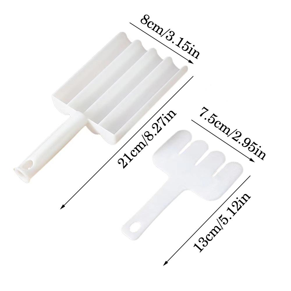 Креативный кухонный инструмент для приготовления фрикаделек своими руками, ложка с лопаткой для нарезки (4 фрикадельки *2)