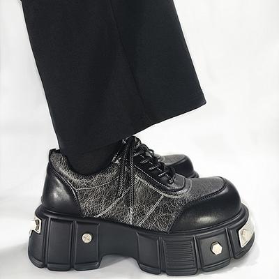 Модные Бестселлеры Готическая Обувь на Платформе | Обувь из Премиальной Текстурированной Кожи
