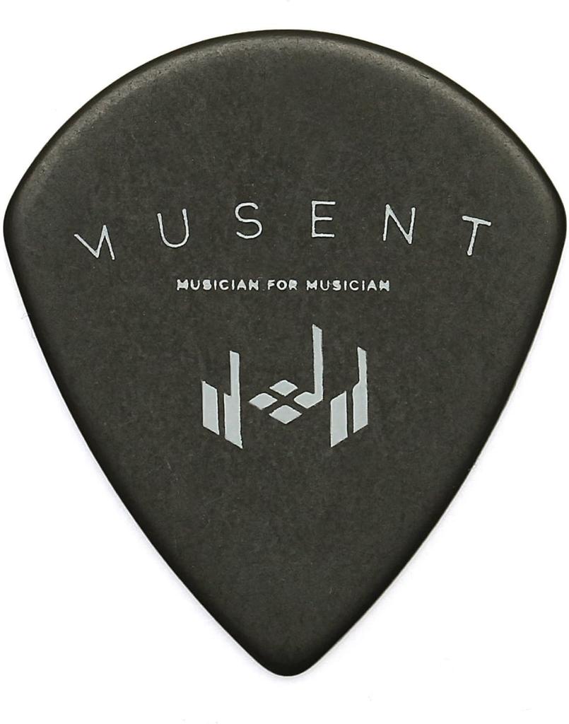 Jim Dunlop TORTEX SHARP с бонусными медиаторами и кастомными медиаторами Musent для игроков, набор из 24 штук, 1,35 мм, 412B135-BLK-24P