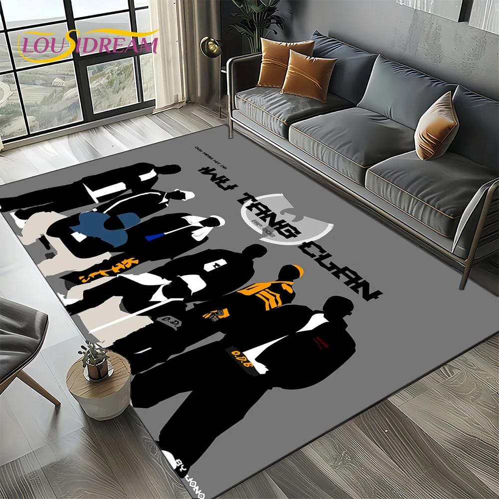 3D Wu T-TANG Кланы Хип-хоп Знак Ковер для Спальни Гостиной Домашний Декор Дивана,Большой Декоративный Коврик для Игр Детей