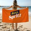 Модное оранжевое полотенце A-Aperol S-Spritz, пляжное полотенце, большого размера, быстросохнущее, впитывающее, мягкое, для плавания, пляжное полотенце для мужчин и женщин