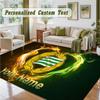 Crystal Velvet Square Rug Custom NameHammarby Pattern Non Slip Home Floor Decor Rug