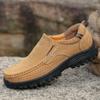 Новые мужские туфли Four Seasons Daily Outdoor Casual Shoes First Layer Cowhide Leather Leather Non-Slip Work Shoes