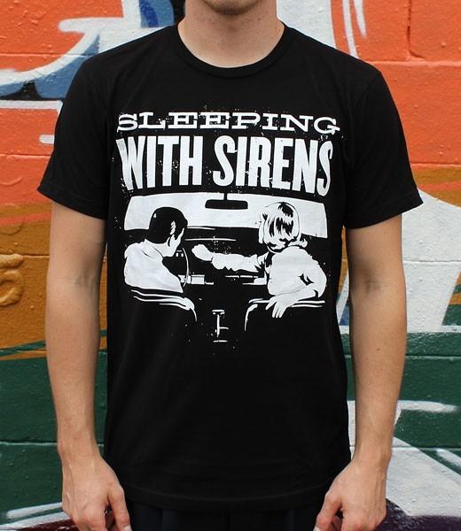 НОВАЯ Черная футболка Sleeping With Sirens Полный размер S-5XL унисекс TA961 Унисекс футболка