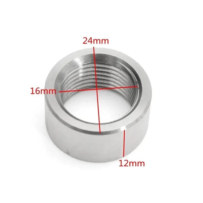 10X 304 Stainless Steel M18x1.5 Exhaust Weld-On Nut For Lambda Boss O2 Oxygen Sensor