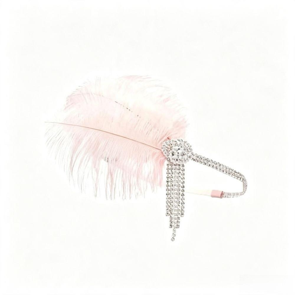 Vintage Feather Headband Retro Gatsby Headpiece Accessories Flapper Headband Wedding