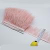 Feather1 meter Multicolor Real Ostrich feather Trims Ribbon 8-10cm White Ostrich Plumas Fringe For Costume DIY Craft Decoration Sewing