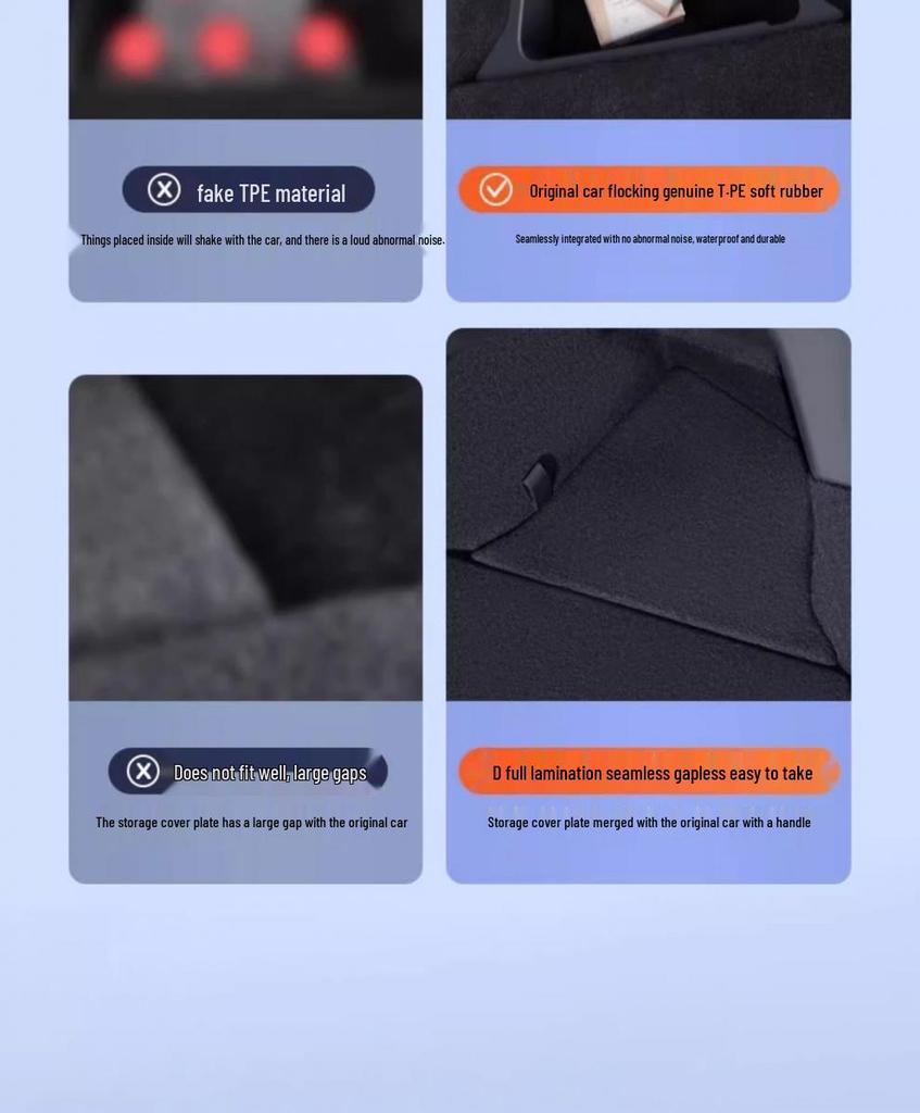 Tesla Model Y/3 Боковой карман багажника - Аксессуар для модификации интерьера