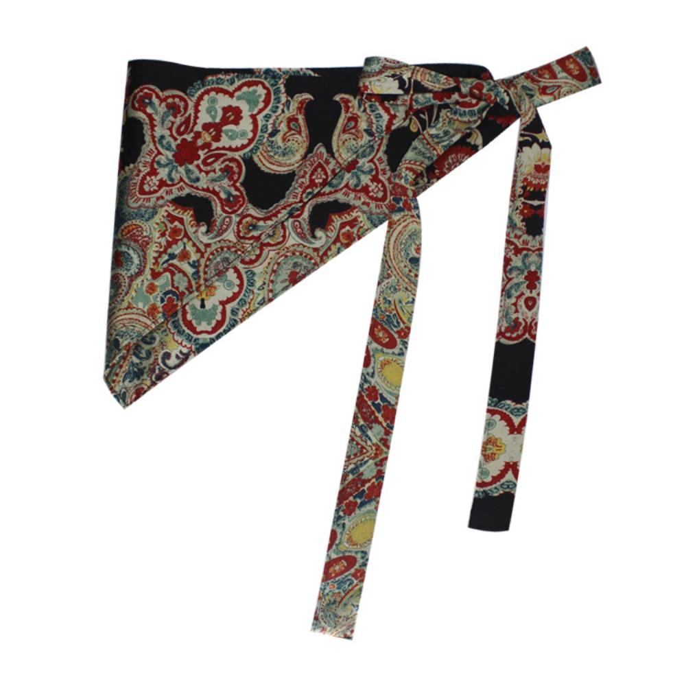 Embroidered Printing Ethnic Triangular Waistband Chinese Style Bohemia Wide Waistband Female