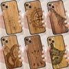 Natural Bamboo Wood Pattern Print Soft Cover For iPhone 11 12 Pro X XS XR 7 8 Plus SE 2020 13 Pro Max Shockproof Phone Case
