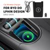 Для BYD Dolphin 2023 2024 2025 Автомобильная беспроводная зарядная панель Быстрая зарядка Органайзер центральной консоли Аксессуары для модификации интерьера.