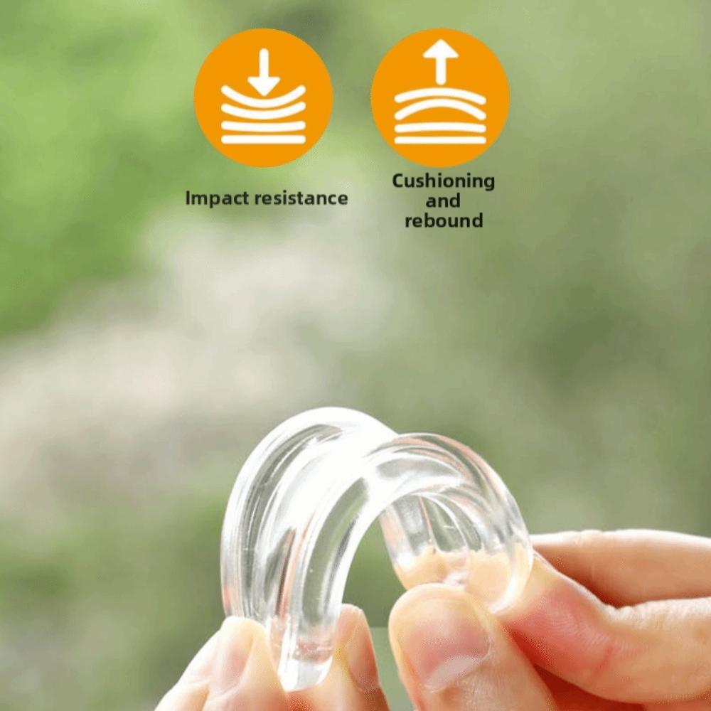 4pcs Transparent Drawer Handle Easy to Install Sliding Door Handle Glass Door Handle Home Use