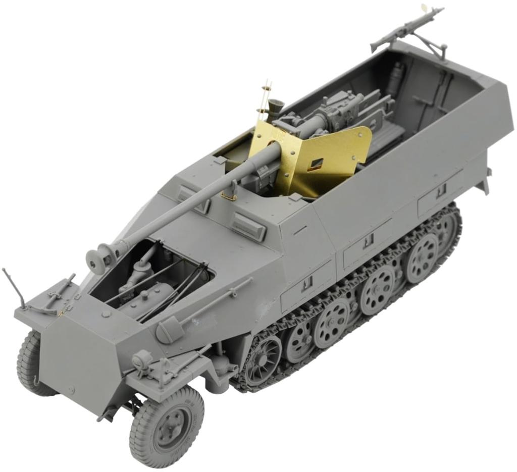 Border Models 1/35 Scale German Sd.Kfz 251/22 Ausf.D with 7.5cm Pak40 Anti-Tank Self-Propelled Gun Pakwagen Plastic Model Kit BT043 (Tank)