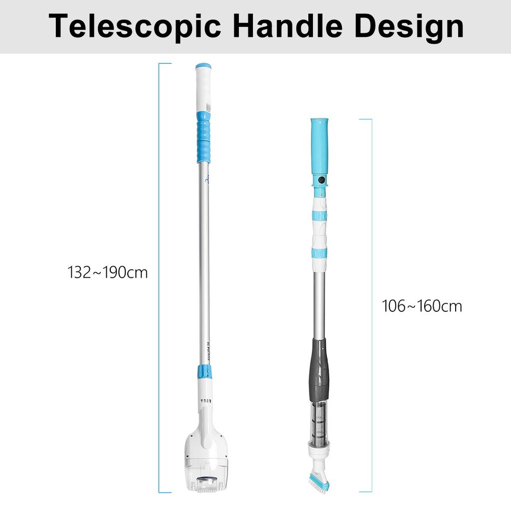 Перезаряжаемый пылесос для бассейна, портативный беспроводной пылесос для надземной уборки