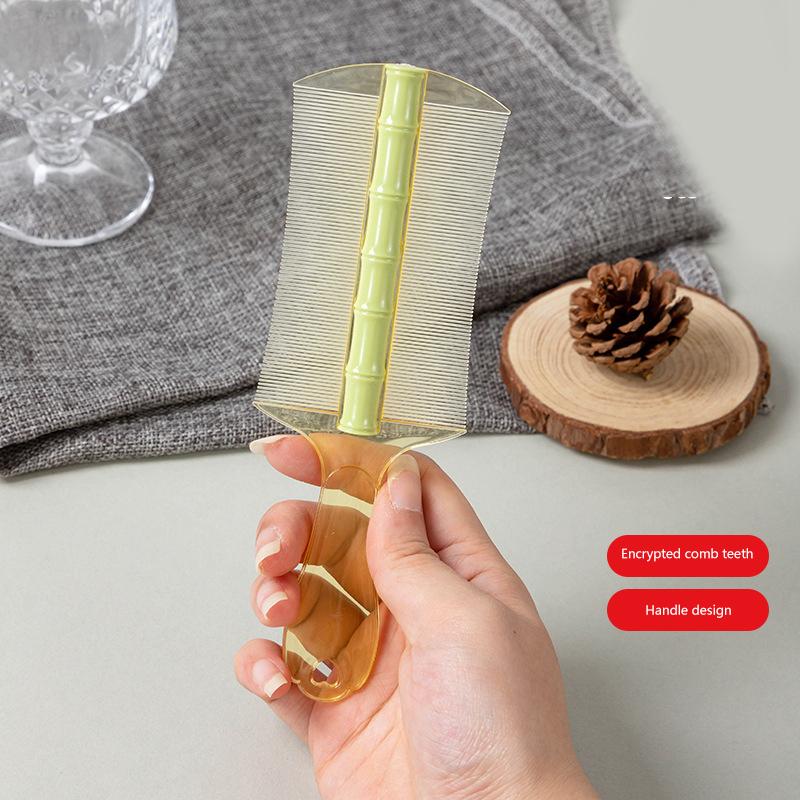 Пластиковый гребень от вшей, двухсторонний, с супергустыми зубцами, удаляет перхоть, очищает кожу головы, массажирует кожу головы, удаляет блох, инструменты для волос