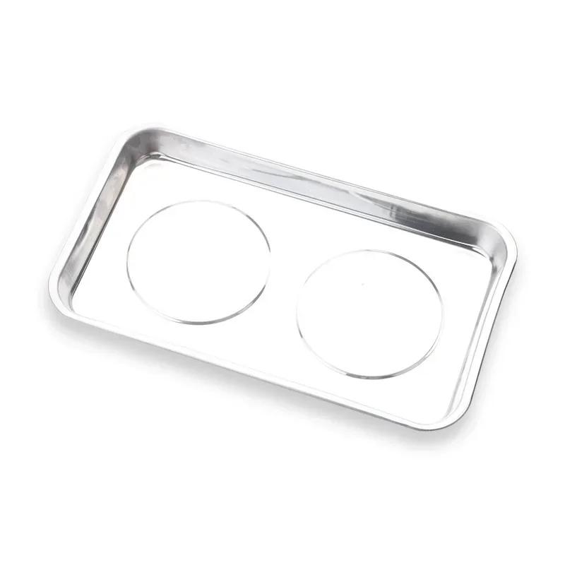 Round /square Magnetic Bowl, Wear-resistant with Magnetic Food-grade Steel Parts Tray for Easy Access and Prevention of Parts Loss