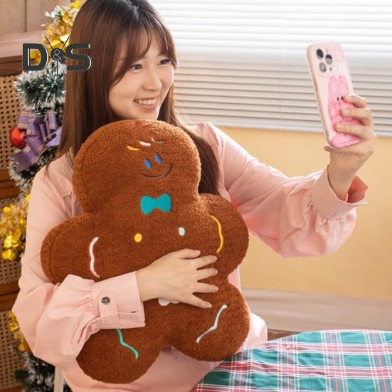 Пряничный человечек плюшевая игрушка мягкая рождественская кукла печенье для детей плюшевое праздничное украшение подарок на день рождения для мальчиков и девочек