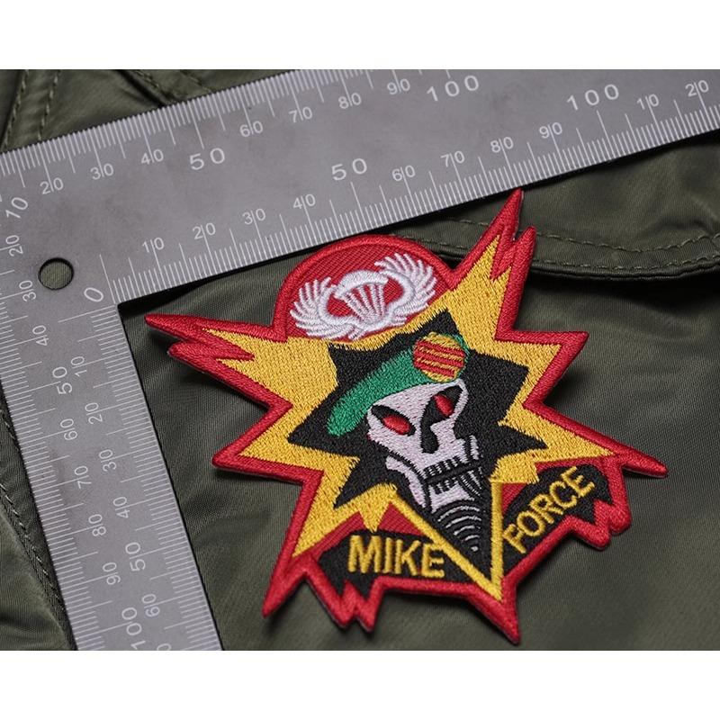Значок консультативной группы скаутов Vietnam MACV-SOG Green Bailey MIKE FORCE Mike, вышитая нарукавная повязка TCU, лейбл на липучке