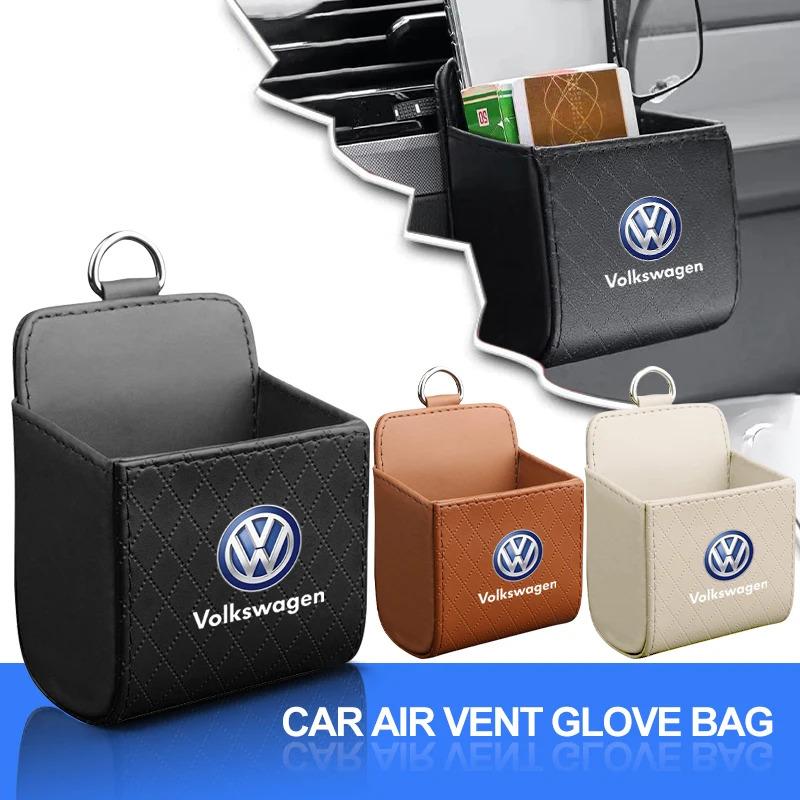xyz1 Car Air Outlet Storage Box Phone Glasses Organizer Car Goods For Volkswagen VW Golf 4 5 6 Polo Jetta Touran CADDY GTI TDI Beetle