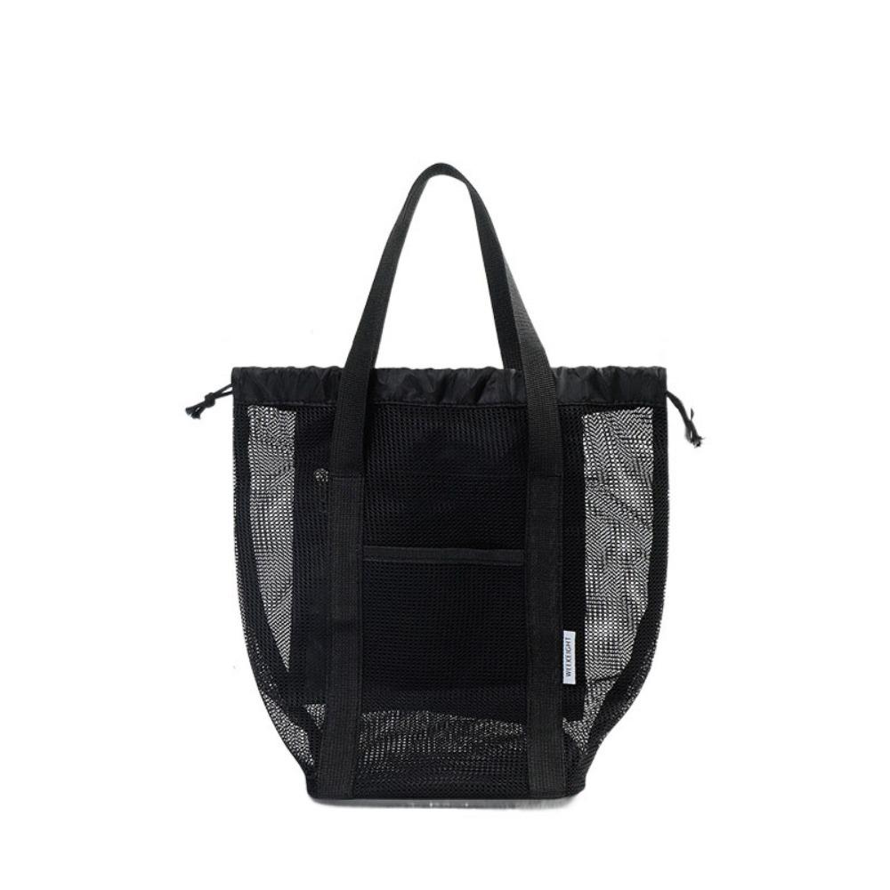 Ручная Пляжная Сумка-Тоут Большая Вместимость Косметичка Органайзер Портативная Сетчатая Сумка для Душа Туризм