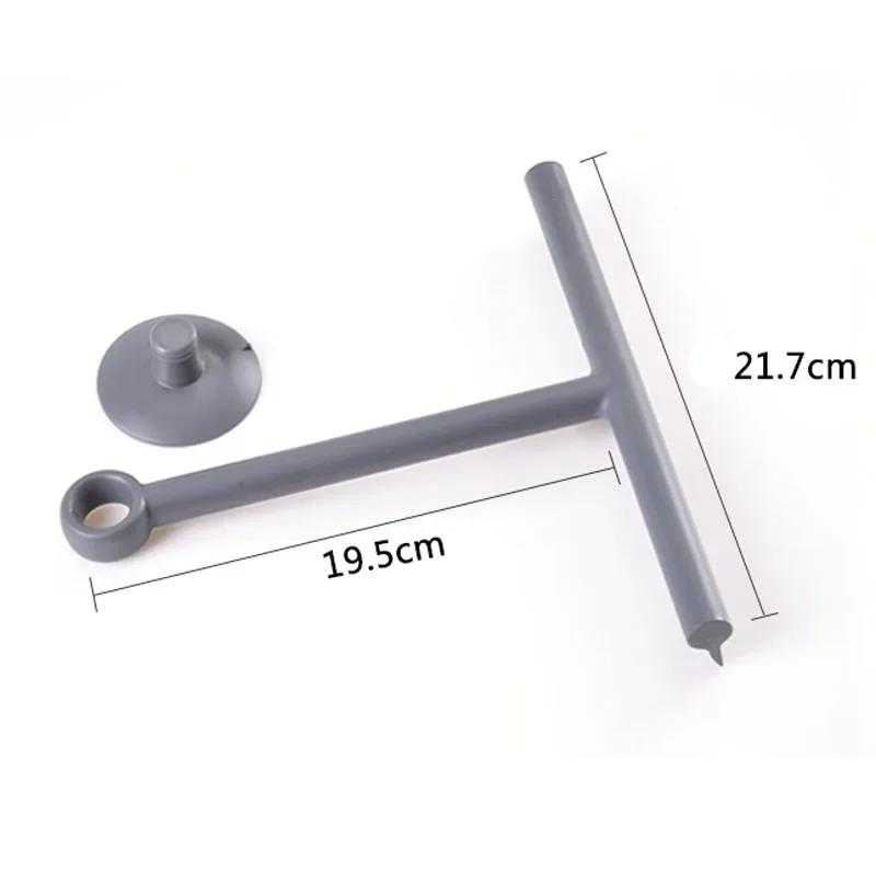 Shower Squeegee Window Glass Wiper Silicone Scraper Cleaner Brush Long Handle Bathroom Mirror Wiper Scraper Cleaning Accessories