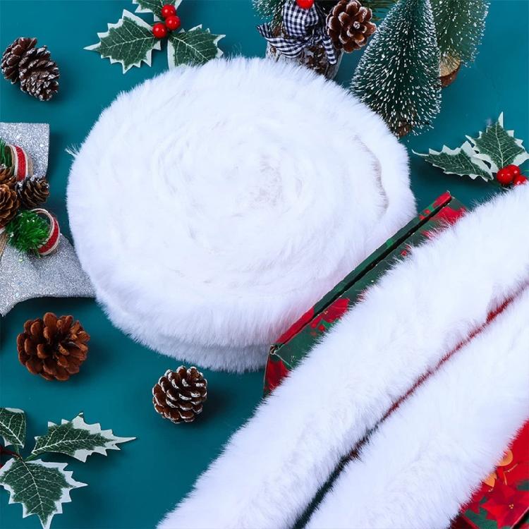 White Furry Belt Craft Do It Yourself Perfect for Holiday Season Fashion Lover