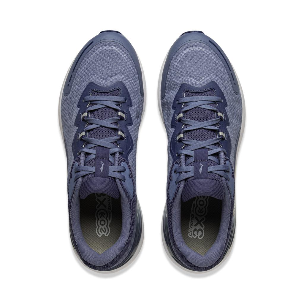 Кроссовки Li Ning Easy Adapt V2 защитные мягкие с отскоком, дышащие, амортизирующие, прочные, низкие, мужские кроссовки серо-синего цвета ARSU049-4