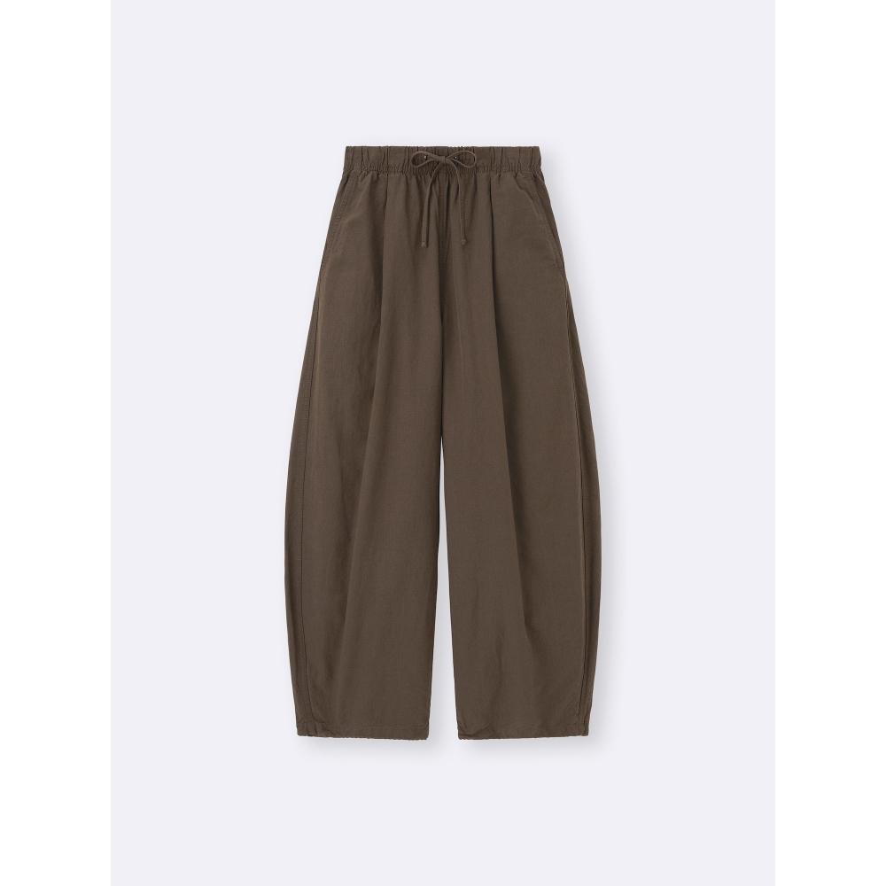 GU by Uniqlo Широкие брюки из смесового льна+ec