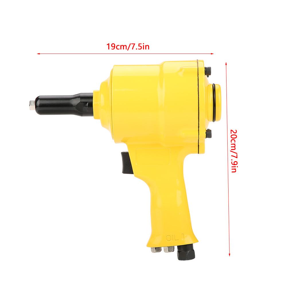 KP-705P Pneumatic Riveter Pistol Grip Rivet Gun Air Powered Riveting Tool 2.4/3.2/4.0/4.8mm Air Riveter