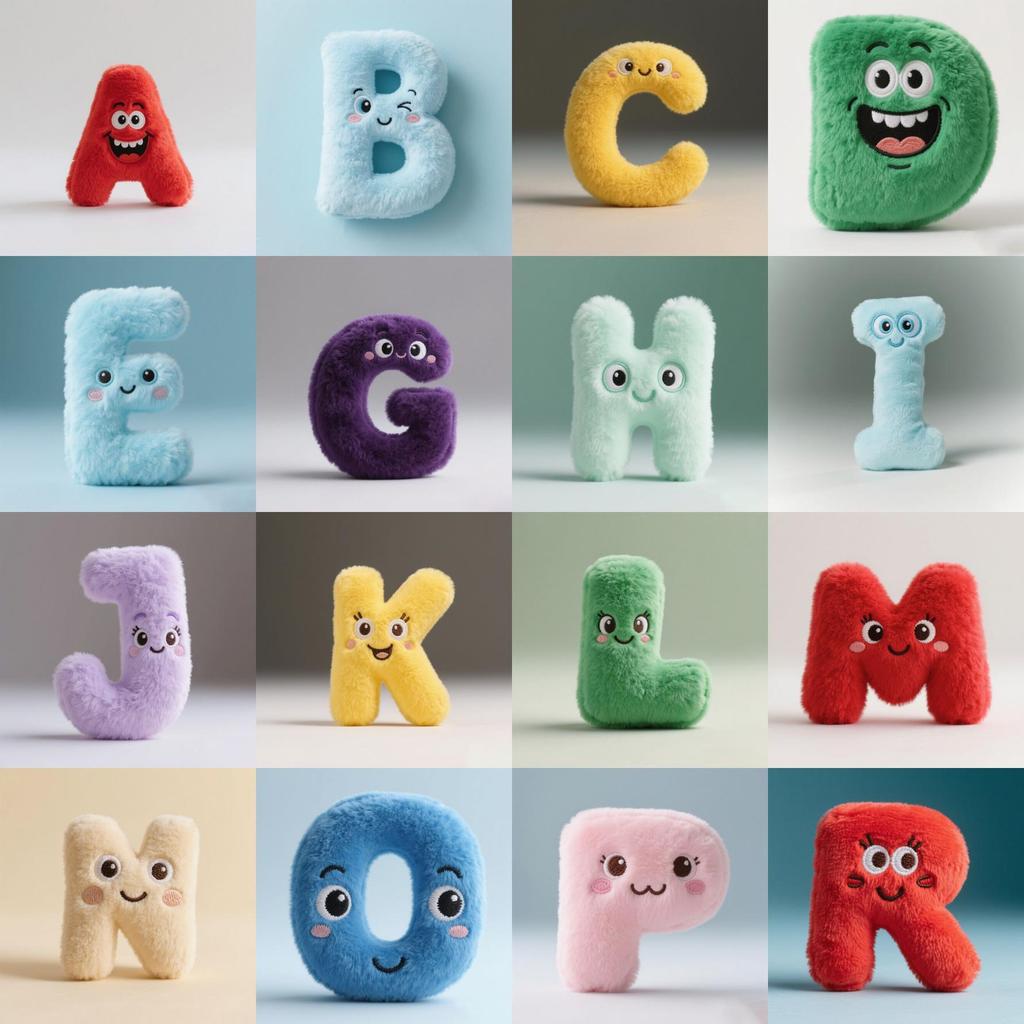 Alphabet Lore Soft Letter Figures A To Z Learning Toy Plush For Children
