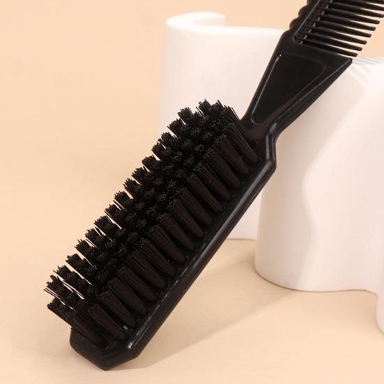 Dual-Use Hair Brush Comb Portable Gentle Cleaning Compact Comfortable Fluffy Beard Comb for Broken Hair