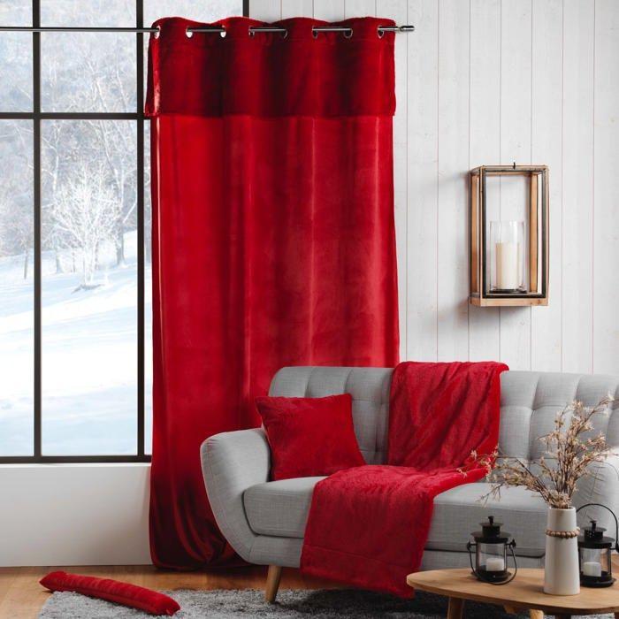 Штора из мягкой щетины 140 x 240 см Красные ласки