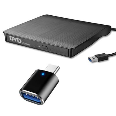 Внешний USB DVD CD Адаптер для конвертации Портативный Высокий Легкий Привод, Привод 3.0, Type-C в комплекте, Привод, CD/DVD плеер, CD/DVD привод, Тихий, Скорость,